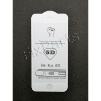 Защитное стекло 3D iPhone 6/6s белое