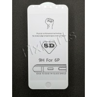 Защитное стекло 3D iPhone 6 Plus/6s Plus белое