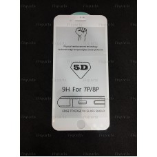 Защитное стекло 3D iPhone 7 Plus/8 Plus белое