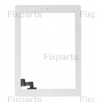 Тачскрин в сборе с кнопкой и скотчем на iPad 2 белый оригинал