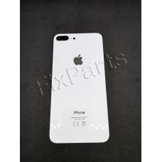Задняя крышка iPhone 8 Plus Серебряная со стеклом камеры